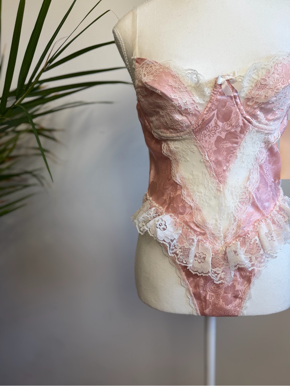 Vintage 80s Kasara Carole Lace Teddy Deadstock NWT The Bay Canada M
